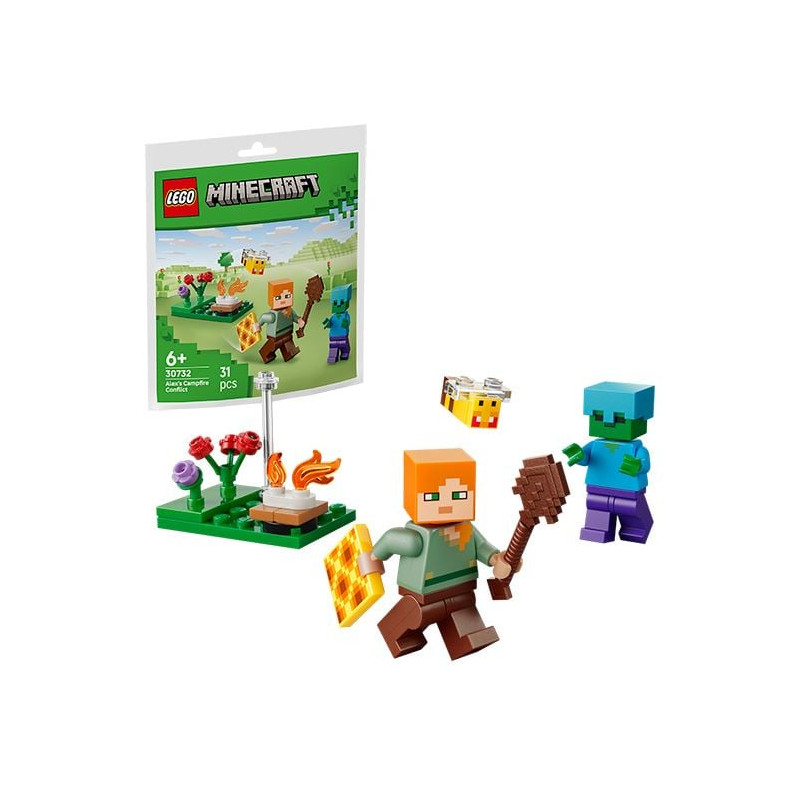 kit di costruzione lego minecraft il conflitto attorno al falo'