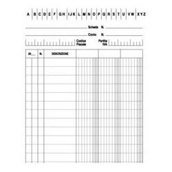 schede schedario edipro 100 pz. 3 colonne verticale 29,7x21cm e3563
