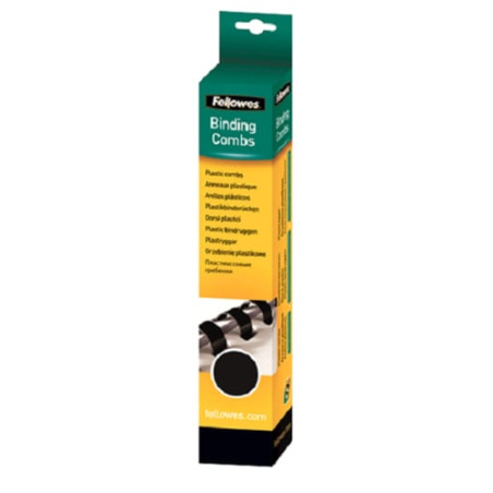 confezione 25 dorso plastico d16mm nero [5332302]