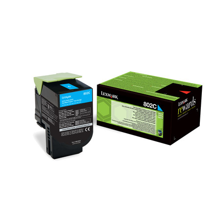 toner lexmark 802c ciano [80c20c0]