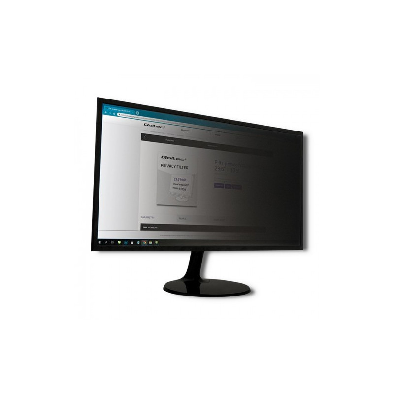 filtro privacy qoltec rodo 27'' 16:9 trasparente [51064]