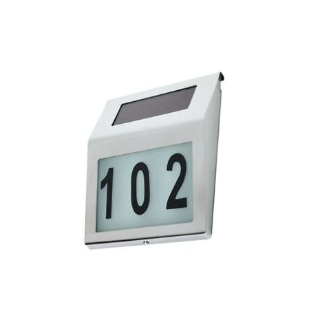 solare con numero civico maclean mce172 bianco [mce172]