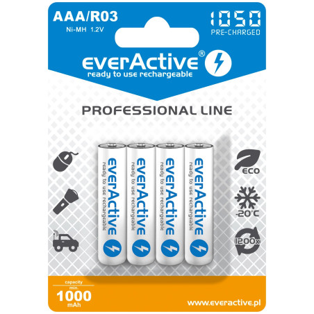 pile everactive professional line evhrl03-1050 (1050mah ni-mh