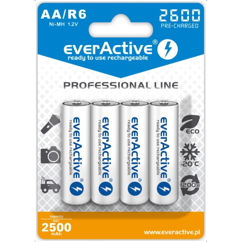 pile everactive professional line evhrl6-2600 (2600mah ni-mh)