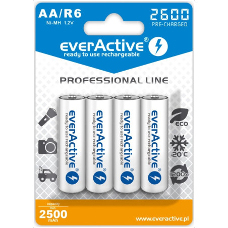 pile everactive professional line evhrl6-2600 (2600mah ni-mh)