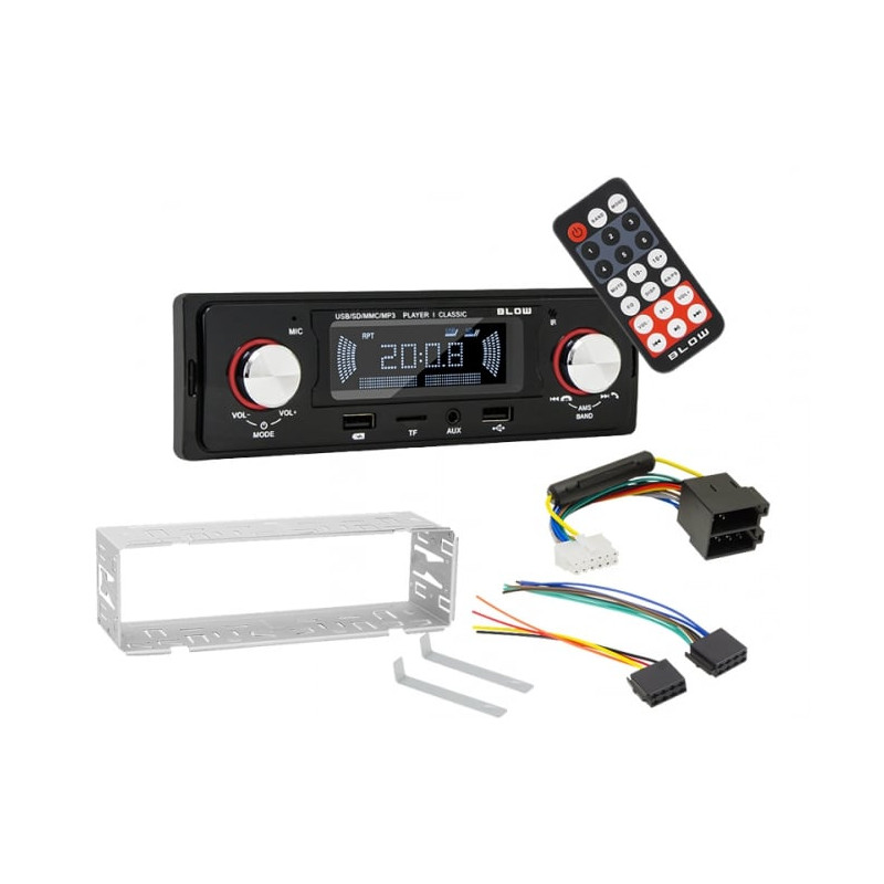 autoradio blow bluetooth/am/fm/mp3/sd/usb/aux/nero [78-287 ]