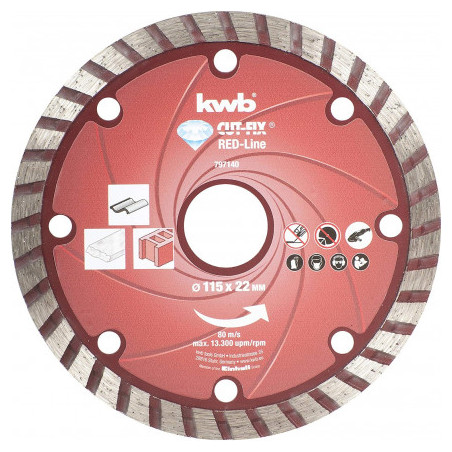disco da taglio diamantato kwb cut-fix 115 x 22mm - 49797140