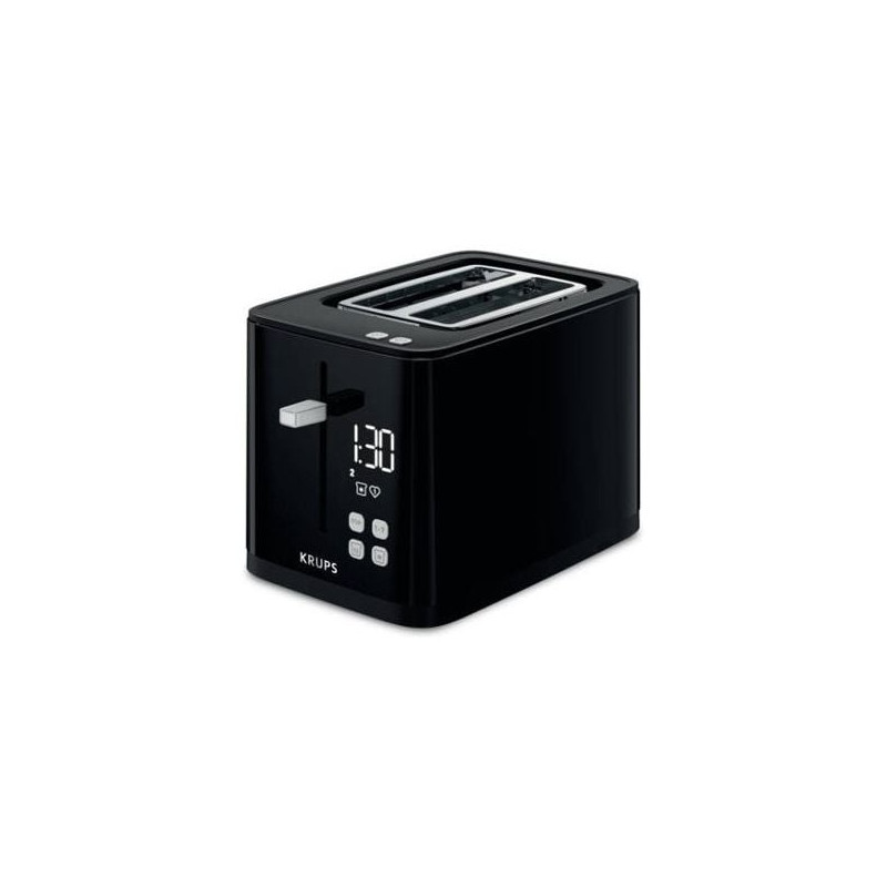 tostapane krup smart 'n light 2 fette nero [kh6418]