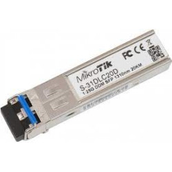 transceiver mikrotik s-31dlc20 sfp 1.25g lc sm 20km [numkksom000001a]