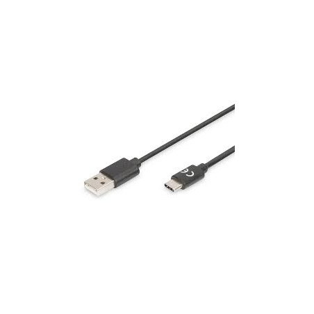 cavo usb digitus usb-c 1m nero [ak-300154-010-s]