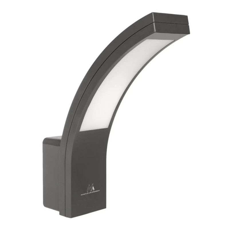 lampada maclean da facciata led rivestimento delle pareti 10w nero