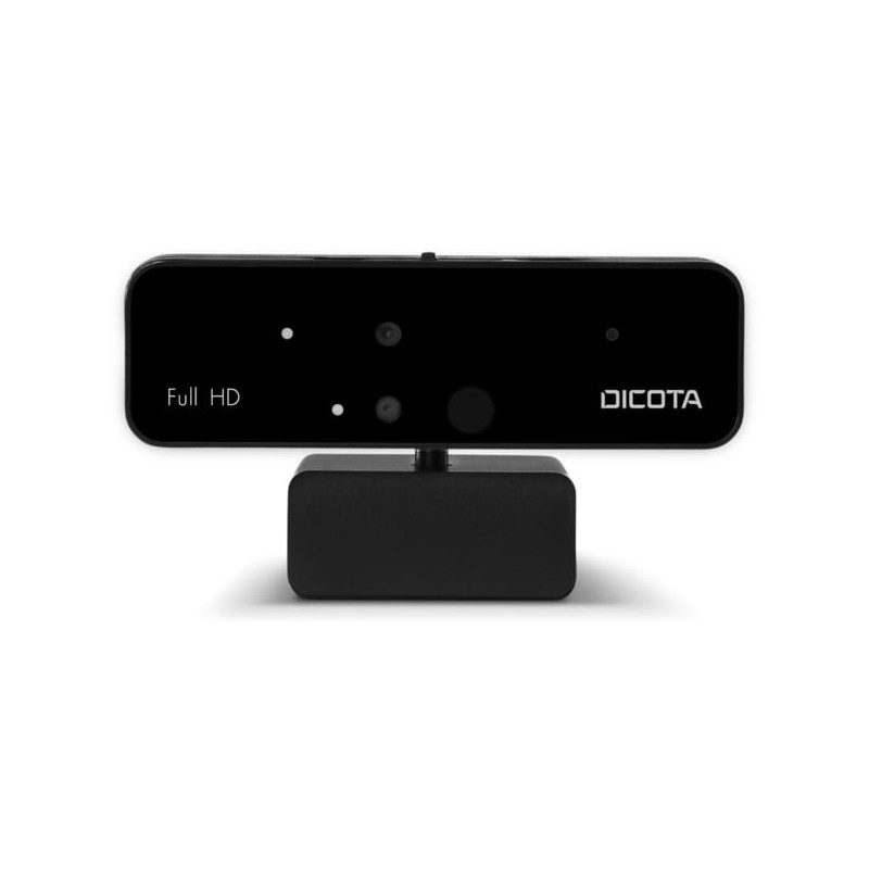 webcam dicota pro con riconoscimento facciale full hd 1080p nero