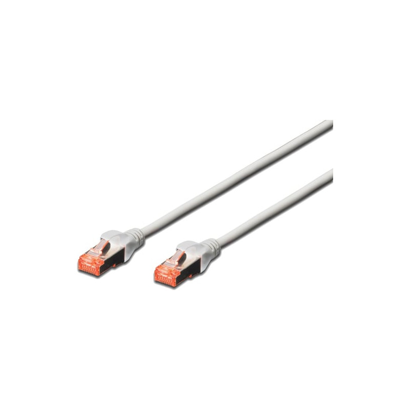 Patchkabel digitus rj45 s/ftp cat6 0.25m grau hebelschutz [dk-1644-0025]