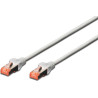 Patchkabel digitus rj45 s/ftp cat6 0.25m grau hebelschutz [dk-1644-0025]