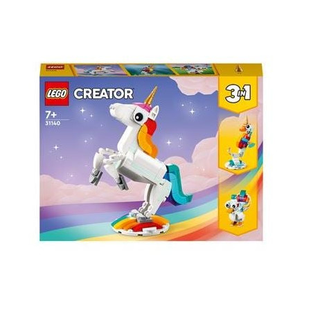 lego creator 3 in 1 31140 unicorno magico multicolore