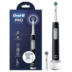 spazzolino elettrico oral-b pro serie 1 nero/bianco [80720330]