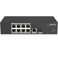 switch hikvision ds-3t1310p-si/hs gestito l2 8 porte gigabit