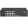 switch hikvision ds-3t1310p-si/hs gestito l2 8 porte gigabit
