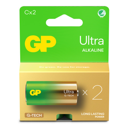pila gp batteries ultra alcaline c 14a/lr14 1.5v 2pz