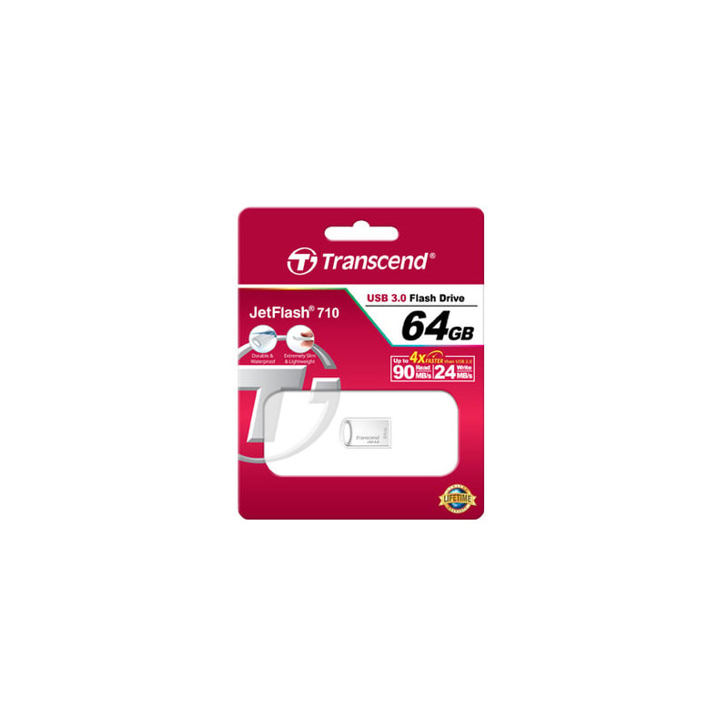 Pen drive 64gb transcend jetflash 710s usb 3.0 [ts64gjf710s]