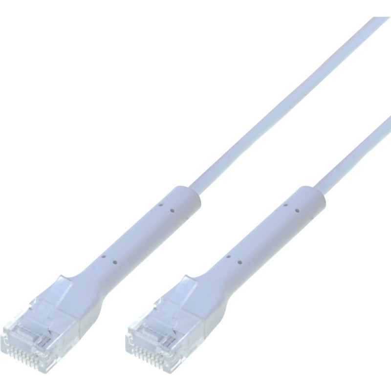 cavo di rete patch techly slim cat.6a u/utp pieghevole 1m bianco