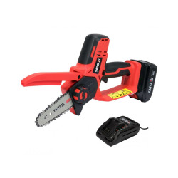 motosega yato yt-828135 a batteria 18v 2ah 3200rpm rosso/nero