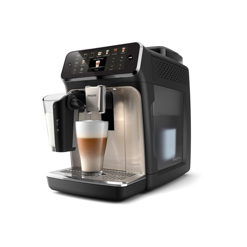macchina da caffe' philips ep5547/90 per espresso 1.8l nero/cromo
