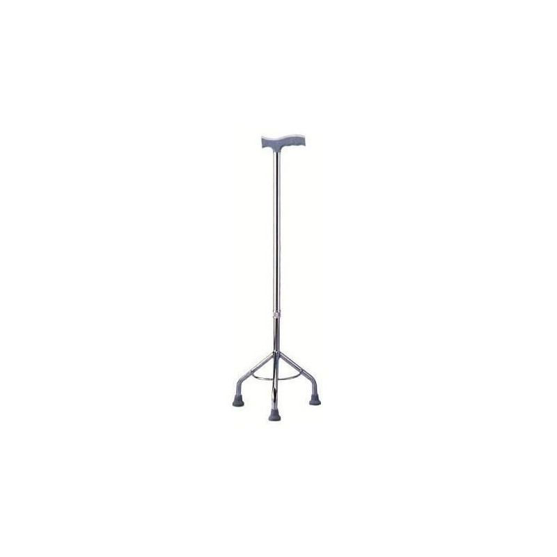 bastone da passeggio mdh treppiede per riabilitazione argento