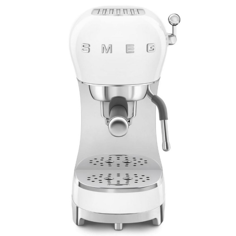 macchina da caffe' smeg estetica anni 50 1.1l 1350w bianco [ecf02wheu]