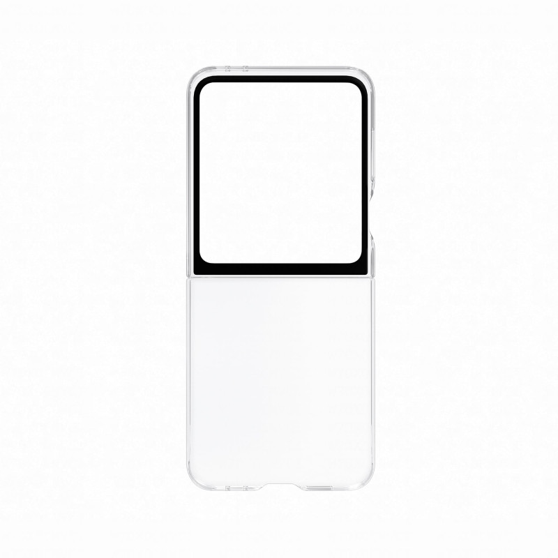 custodia samsung clear case smapp per galaxy z flip6 trasparente