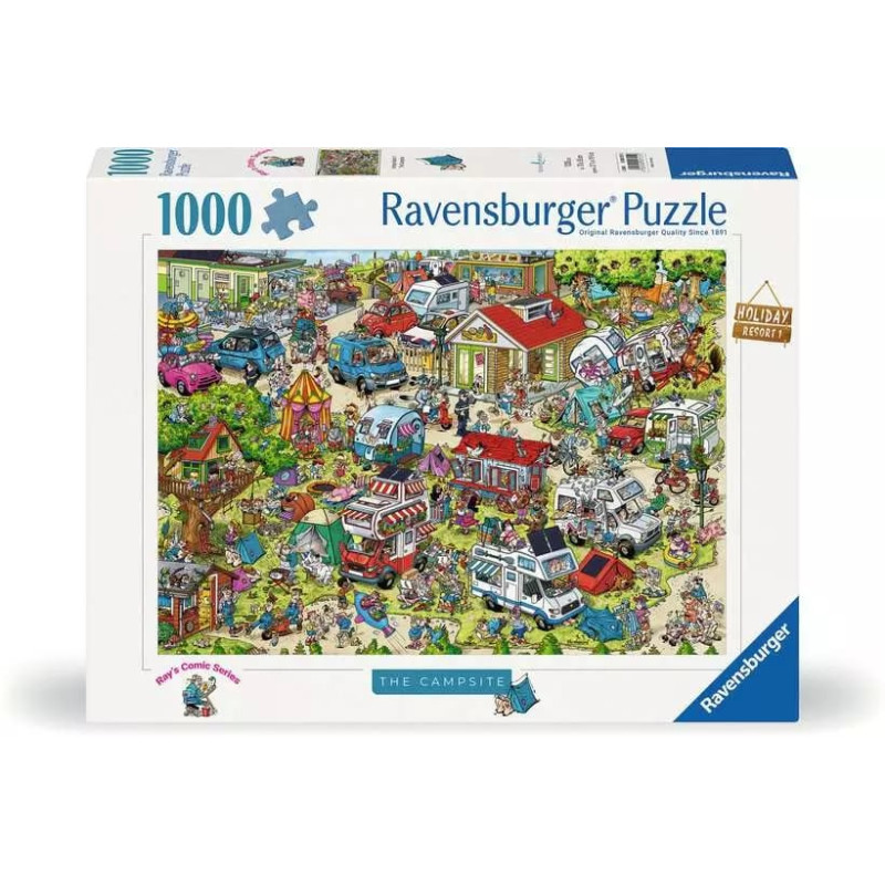 puzzle ravensburger holiday resort 1 il campeggio multicolore 1000pz