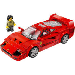 gioco da costruzione lego speed champions supercar ferrari f40 rosso