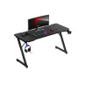 scrivania da gioco huzaro hero 3.3 piedini regolabili 140x60cm nero