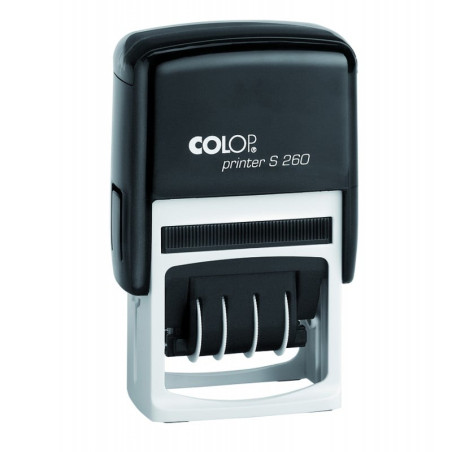 timbro autoinchiostrante colop s260 4mm 25x45mm nero [s260]