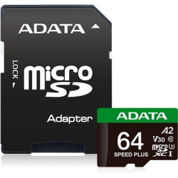 64gb scheda di memoria adata speed plus microsdxc classe 10 con adattore