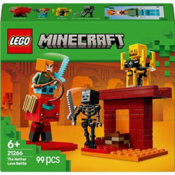 lego minecraft battaglia di lava del nether multicolore 74pz [21266]