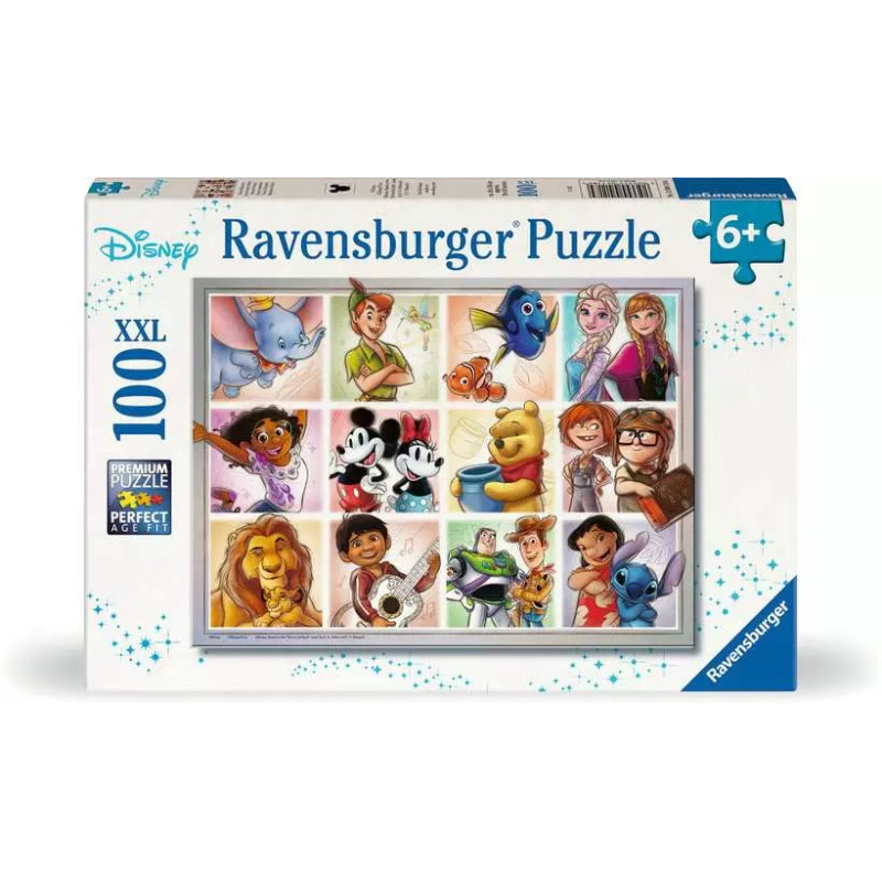 puzzle ravensburger disney multi character xxl multicolore 100pz