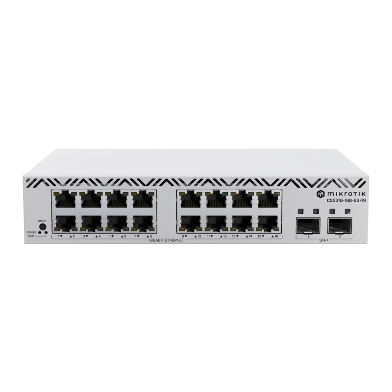 switch mikrotik css318-16g-2s+in gestito l2 16 porte gigabit
