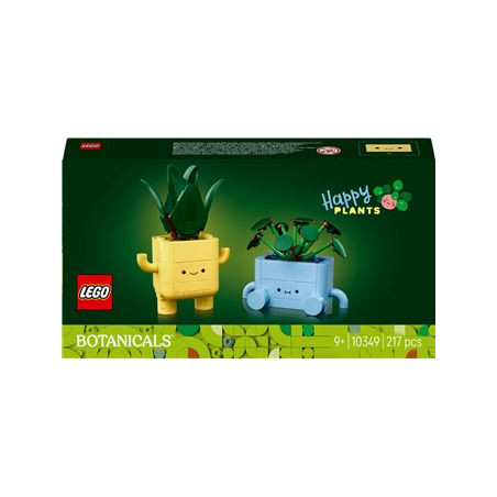 set di costruzione lego icons 10349 piante felici multicolore 217pz