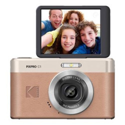fotocamera kodak pixpro c1 13mp full hd 1080p marrone [kfc1br]