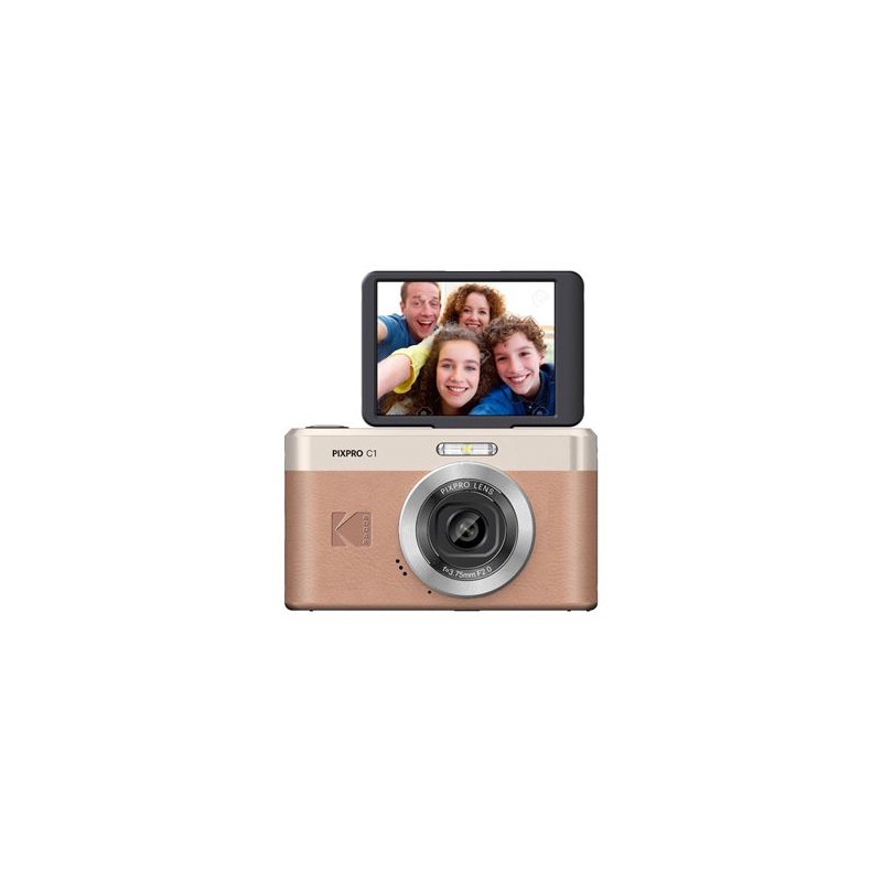 fotocamera kodak pixpro c1 13mp full hd 1080p marrone [kfc1br]