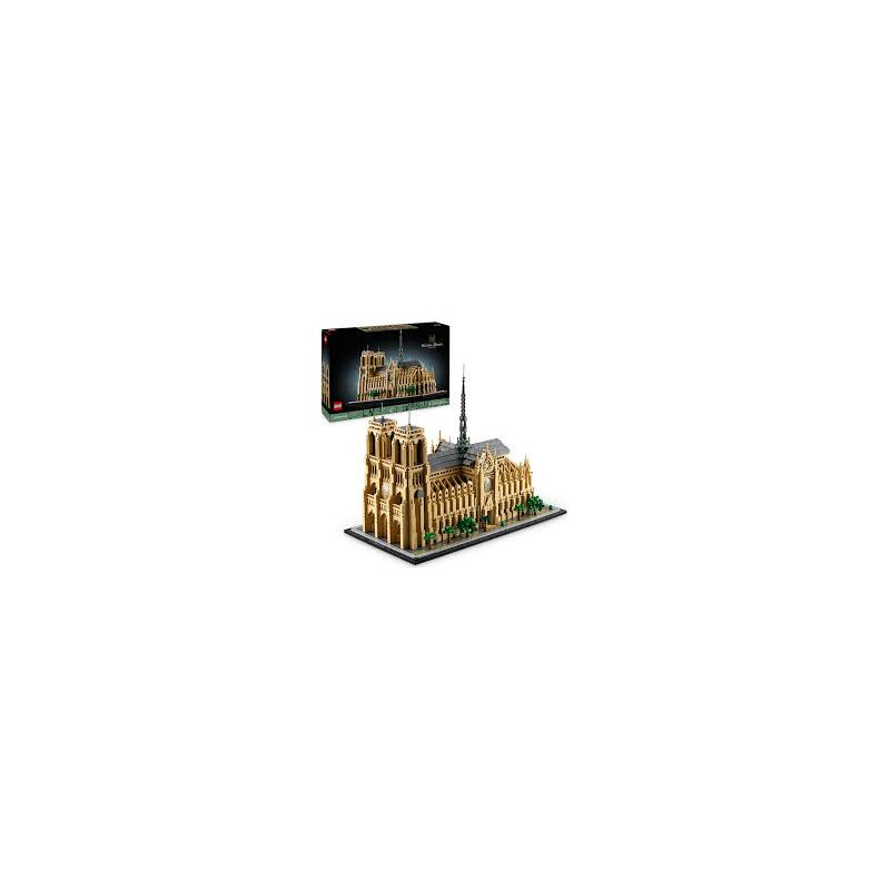 set da costruzione lego architecture notre-dame di parigi multicolore