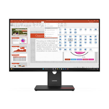 monitor led 27" lenovo thinkvision t27-40 full hd 1920x1080