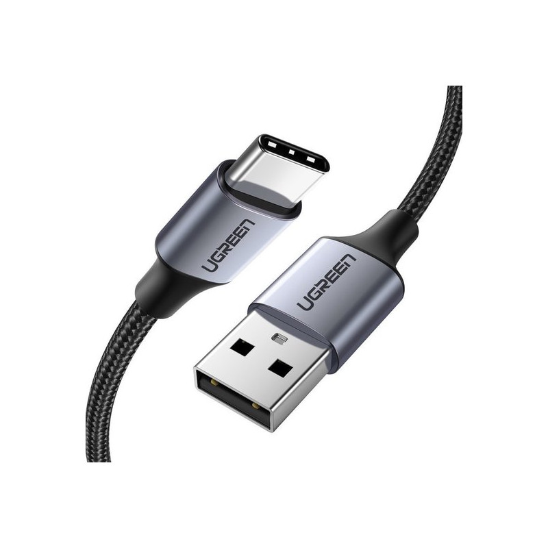 cavo dati/ricarica ugreen 60128b usb/usb-c m/m qc 3.0 3a 480mbps