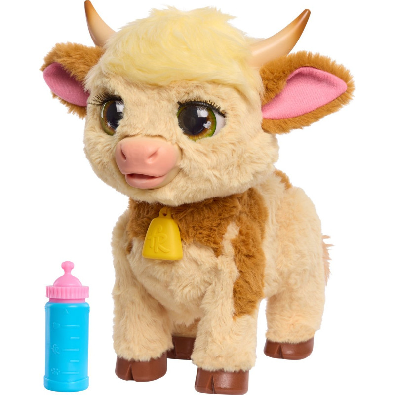 peluche just play furreal maggie la mucca da nutrire e seguire multicolore