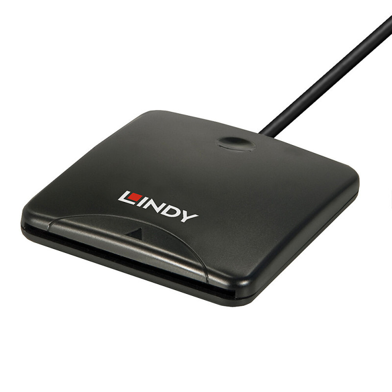 lettore di schede lindy usb 2.0 nero [43407]