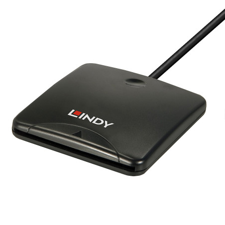 lettore di schede lindy usb 2.0 nero [43407]