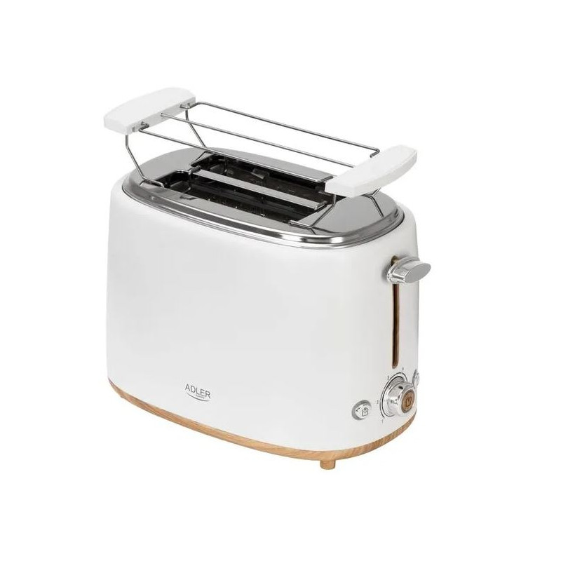tostapane adler ad 3225 950w bianco/legno [ad 3225]