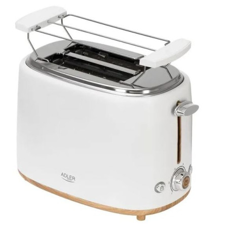 tostapane adler ad 3225 950w bianco/legno [ad 3225]