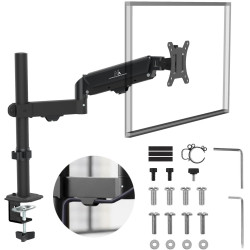 supporto per monitor maclean mc-135 molla a gas 1732" fino